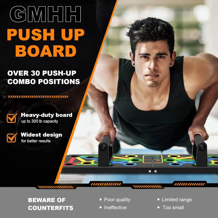 STRONGA PowerPress Pro ( 15-in-1 Push-Up Board) For Chest, Shoulders, Triceps & Back