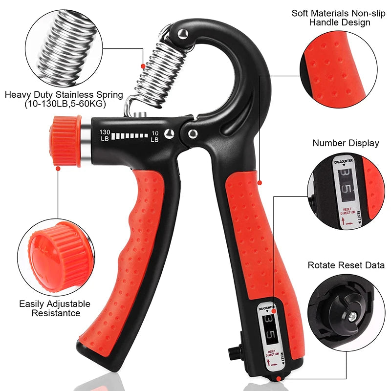 STRONGA R-Shape SteelCore Grip Trainer - Adjustable