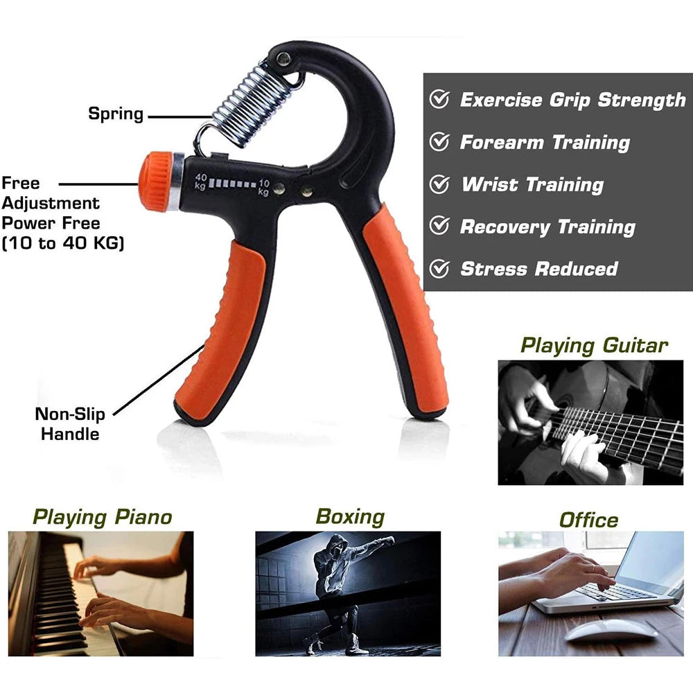 STRONGA R-Shape SteelCore Grip Trainer - Adjustable