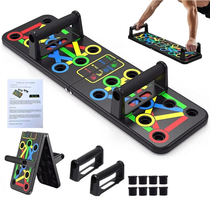 STRONGA PowerPress Pro ( 15-in-1 Push-Up Board) For Chest, Shoulders, Triceps & Back