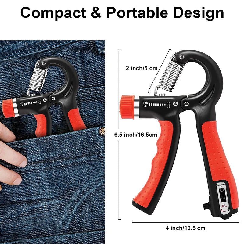 STRONGA R-Shape SteelCore Grip Trainer - Adjustable